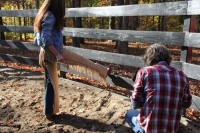 Production Still from Templeton Thompson"Get That Pony Rode" Music Video Shoot© 2012 Jen Stamps