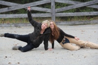 Production Still from Templeton Thompson"Get That Pony Rode" Music Video Shoot ©2012 Jen Stamps